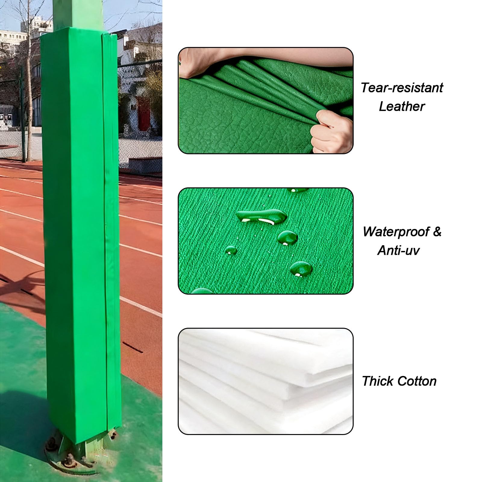 Outdoor-Basketballstangenpolsterung, Sicherheit und Stabilität für Garagen- und Kellerpfosten, Aufprallschutz für verbesserte Leistung und Spiel