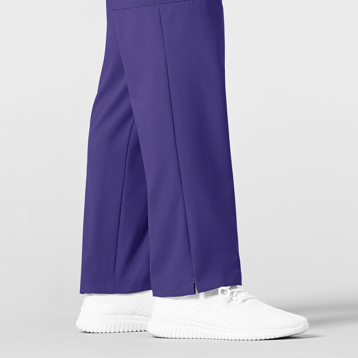Wink W123 Men's Flat Front Cargo Scrub Pant, Grape, 4XL