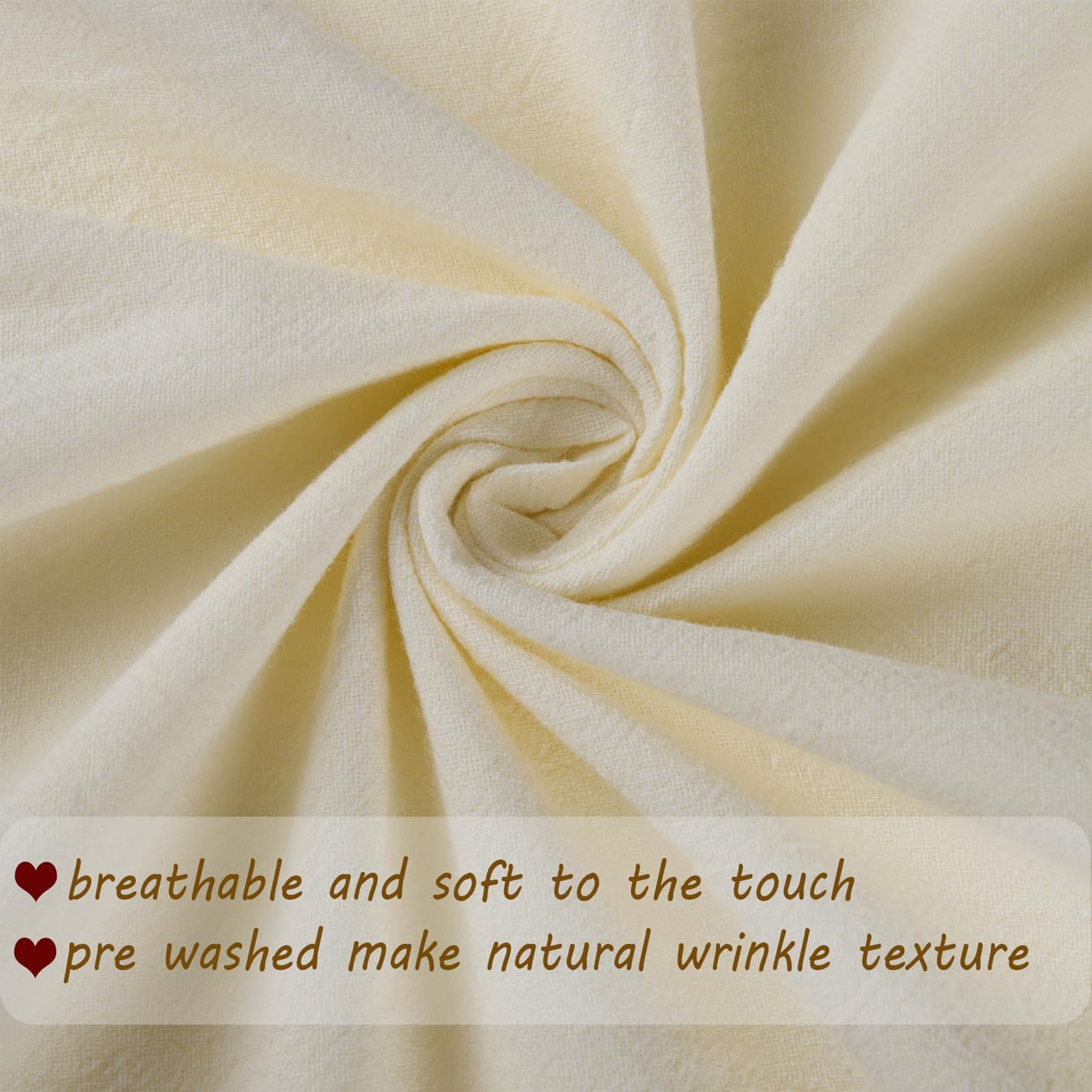 Zealax Olive Green Gorgeous Ruffle Throw Pillow Covers 18x18 Inch, Chic Washed Cotton Pillow Cases Decorative Vintage Pillow Shams Cushion Cover for Bed Couch Living Room Farmhouse Decor, Set of 2 - Image 4