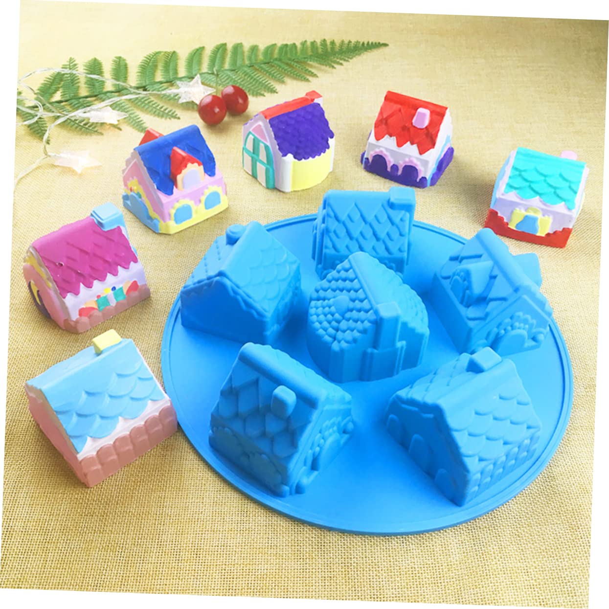 Amosfun 3 Per Dolci in Silicone Antiaderente Set Di Per Cioccolato Silicone Alimentare Per Principianti Versatili Per La Preparazione Di Dolci E Caramelle