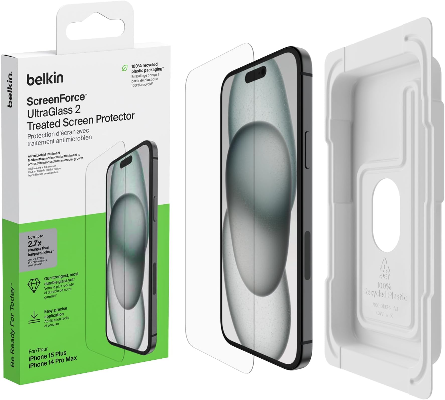 Belkin ScreenForce UltraGlass 2 Treated Screen Protector, Scratch