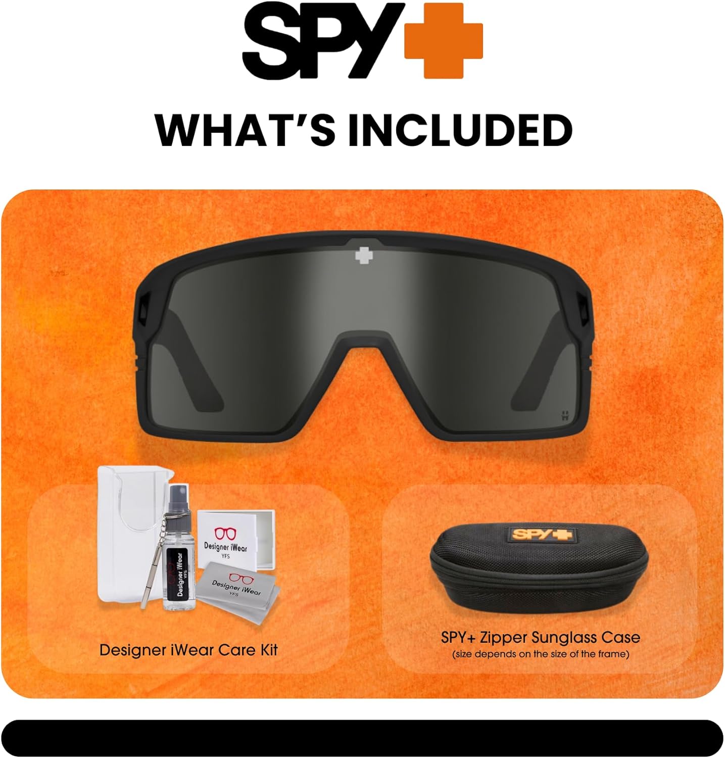 Spy Monolith 62MM Rectangular Sunglasses for Men +BUNDLE with ACCESSORY EYEWEAR KIT - Image 2