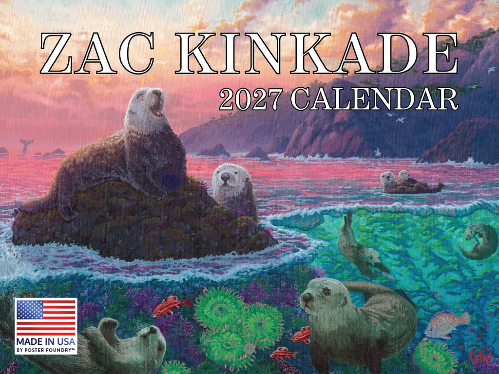 Zac Kinkade Calendar 2027 Monthly Wall Calender 12 Month — image 1
