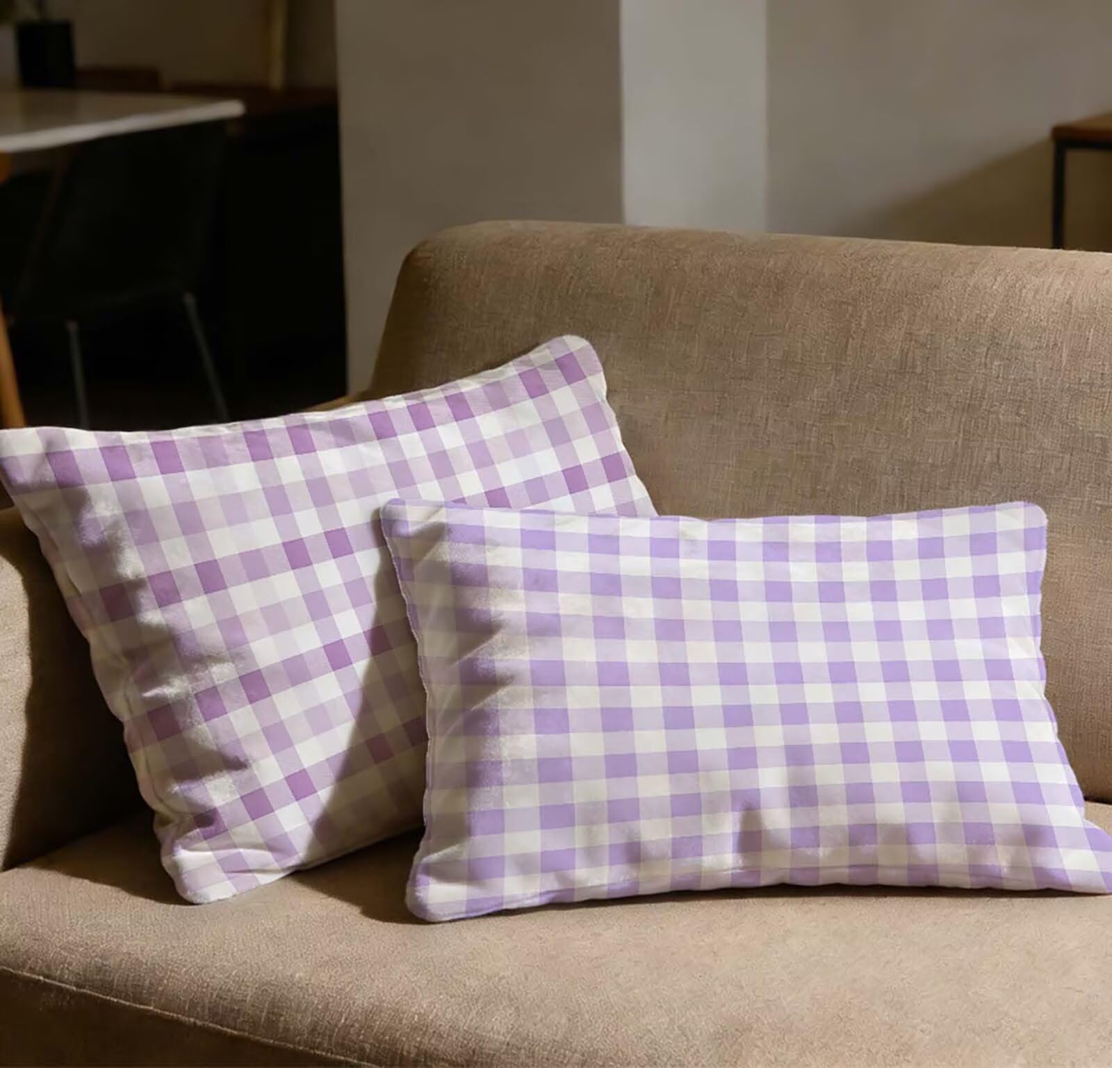 Taie d'oreiller 40x80 velours fermeture invisible pour protéger les coussins