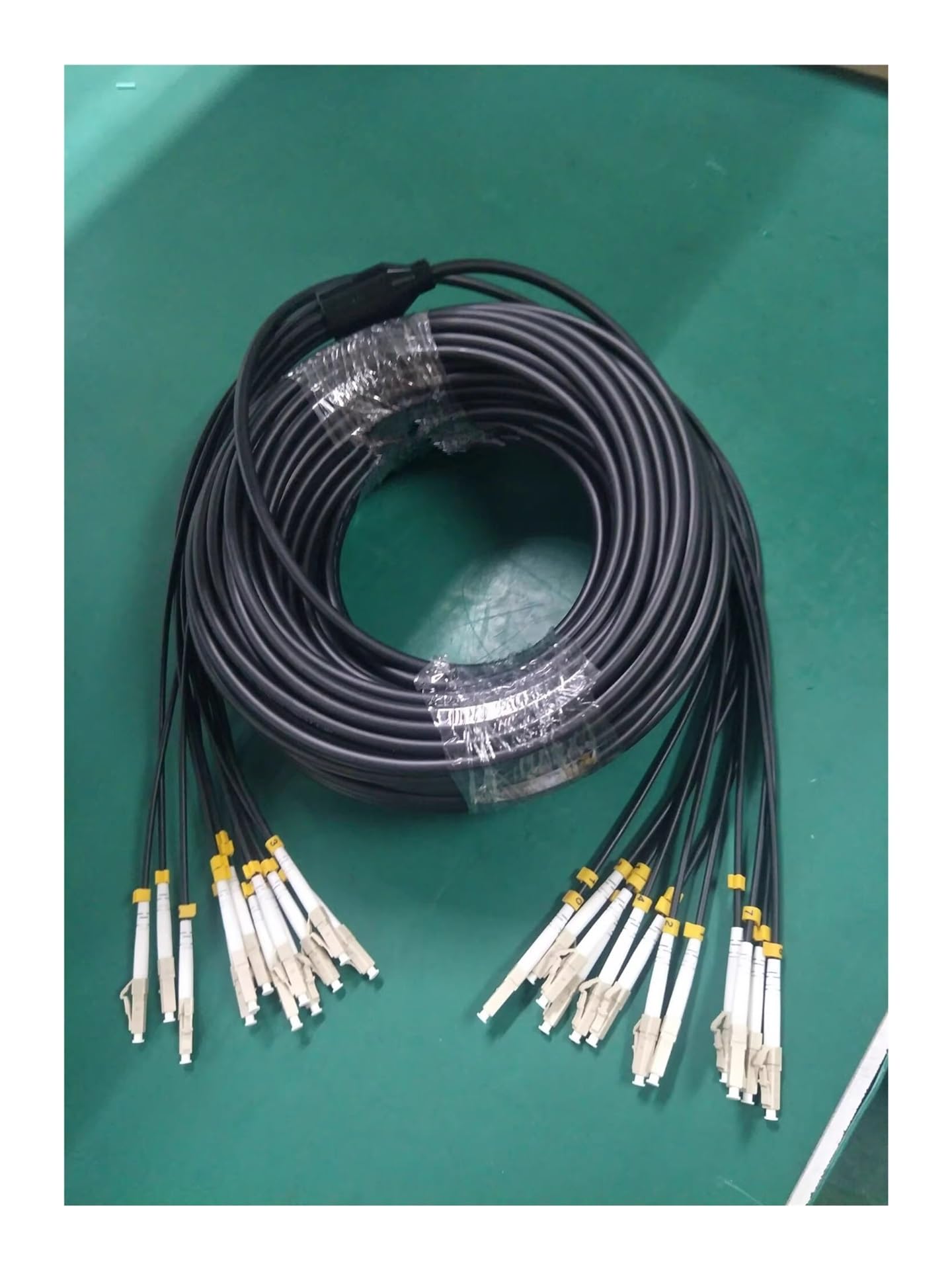Câble optique blindé en TPU, multimode OM3, 2/4/6/8/12 cœurs, LC,SC,FC,ST,UPC, pont fibre optique flexible A-pc, FTTH, 50 m, 60 m, 70 m, 80 m (2core LC-LC 80 m)
