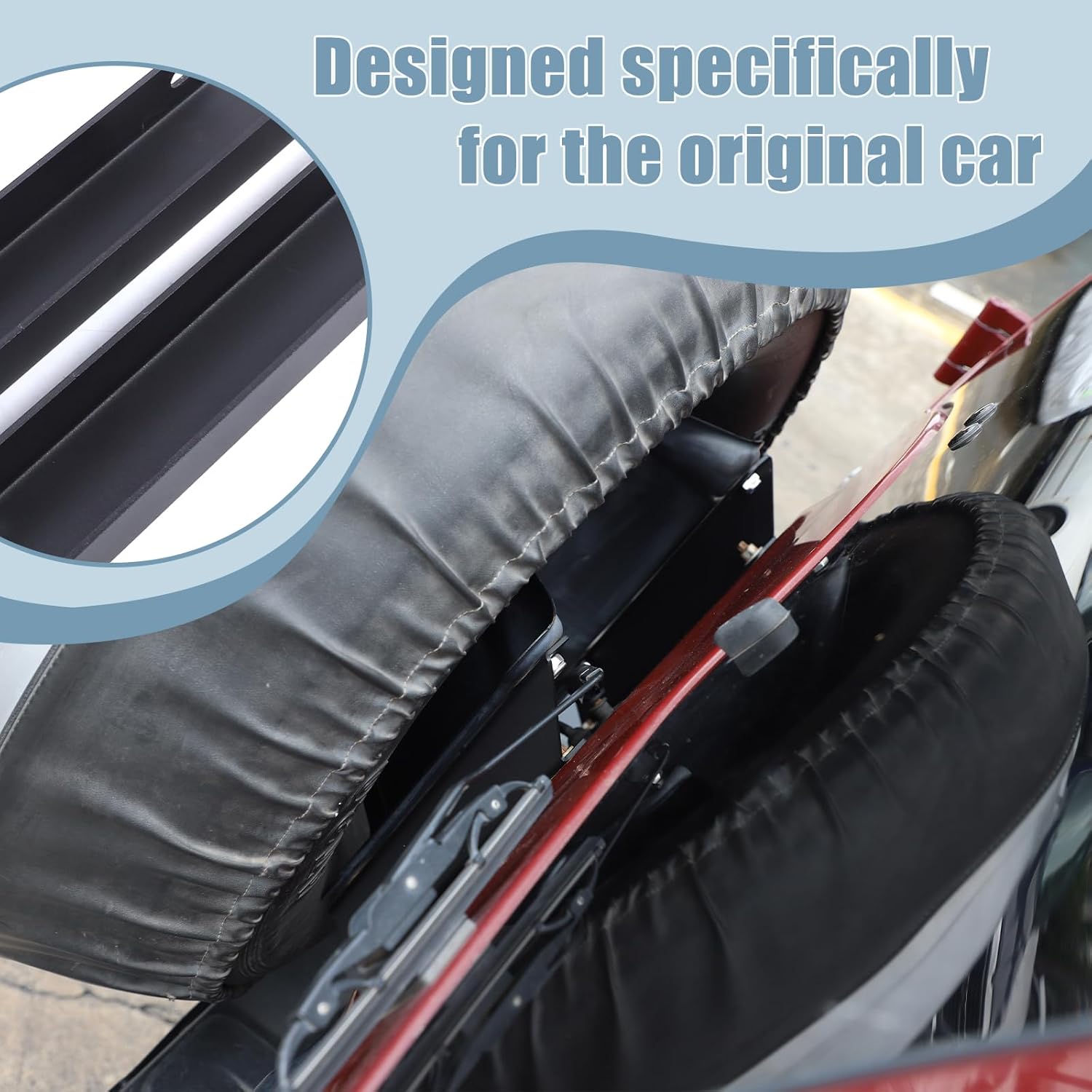 LLKUANG Spare Tire Carrier Elevated Mount Compatible with Toyota FJ Cruiser 2007-2021, Carbon Steel Tailgate-Mounted Raised Tire Rack