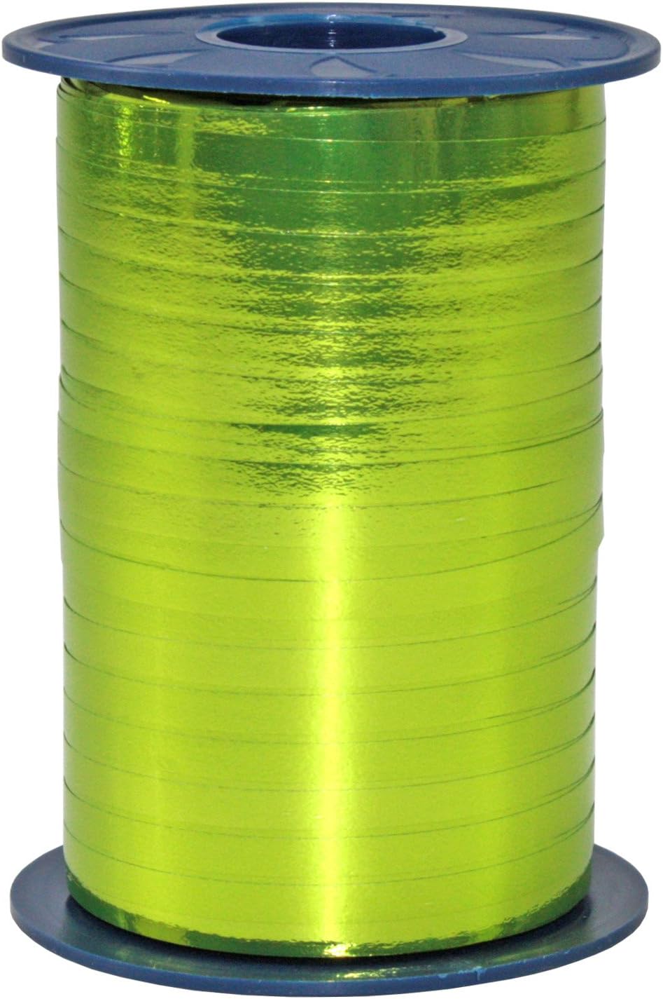 Präsent Poly Metallic Smooth Curling Ribbon, 3/8 inch by 273 Yards, Lime