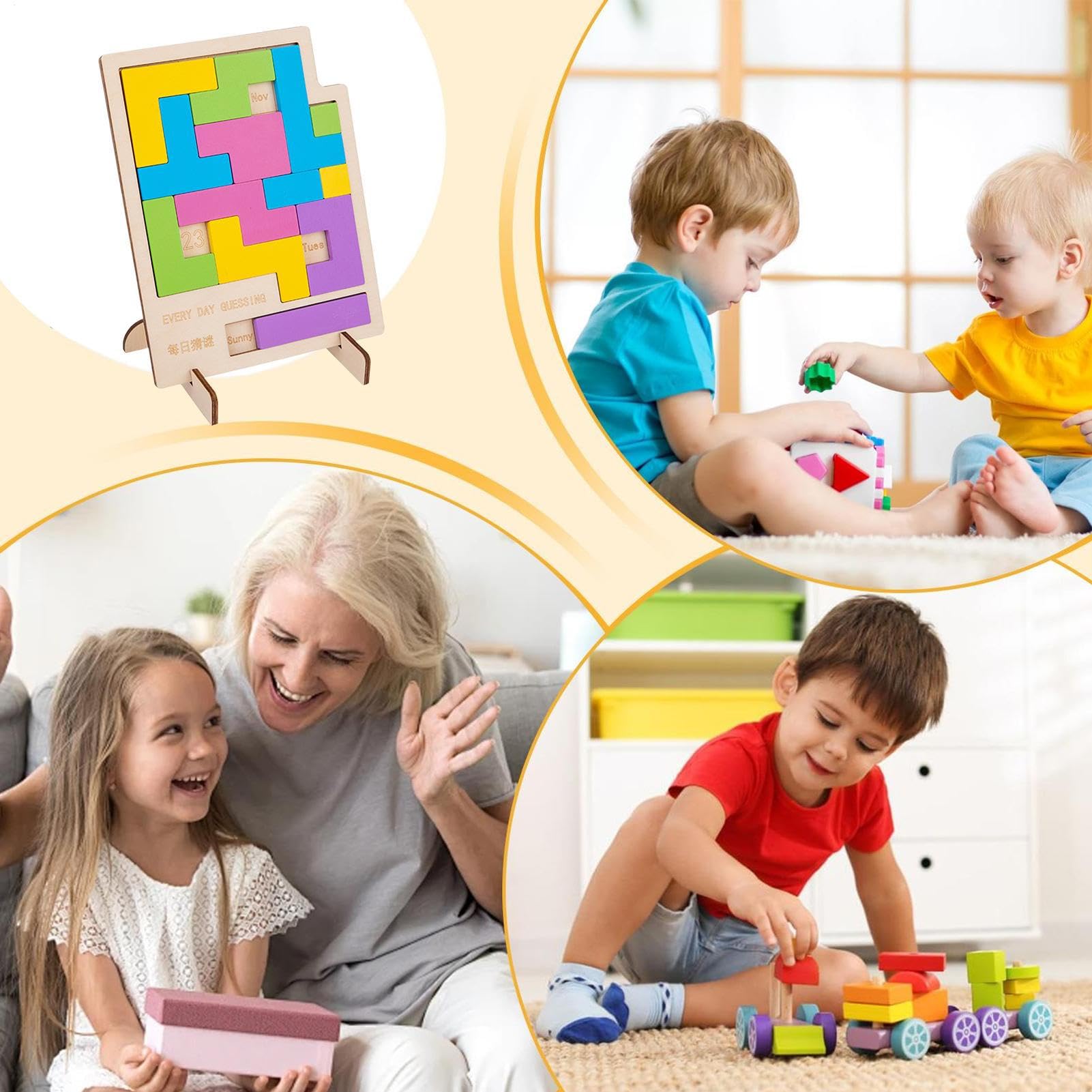 Jouet Puzzle Calendrier | Entraînement Logique Interactif,Jouet Puzzle Calendrier Quotidien Énigmiste,Pour Garçons Enfants Dans La Chambre Et Les Déplacements