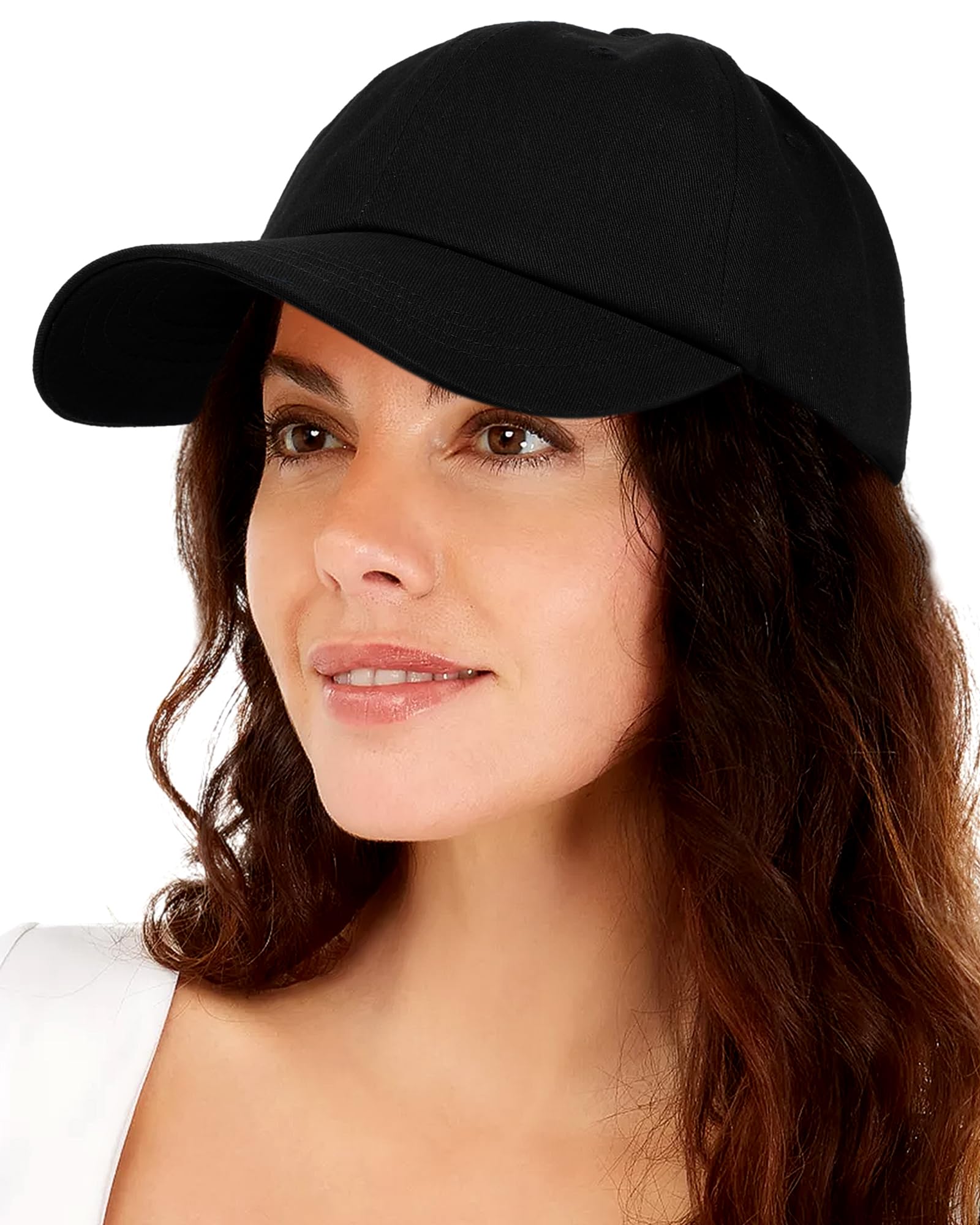 Womens Satin Lined Unstructured Baseball Cap Unisex Silk Lining Washed Cotton Adjustable Vintage Dad Hat