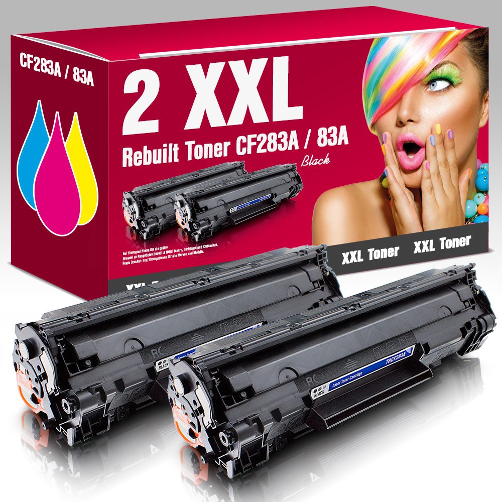 MS-Point 2 x Compatible Toner for HP LaserJet Pro MFP M125NW M125RNW M126A M126NW M127FN M127FP M127FW M128FN M128FP M128FW CF283A 83 A