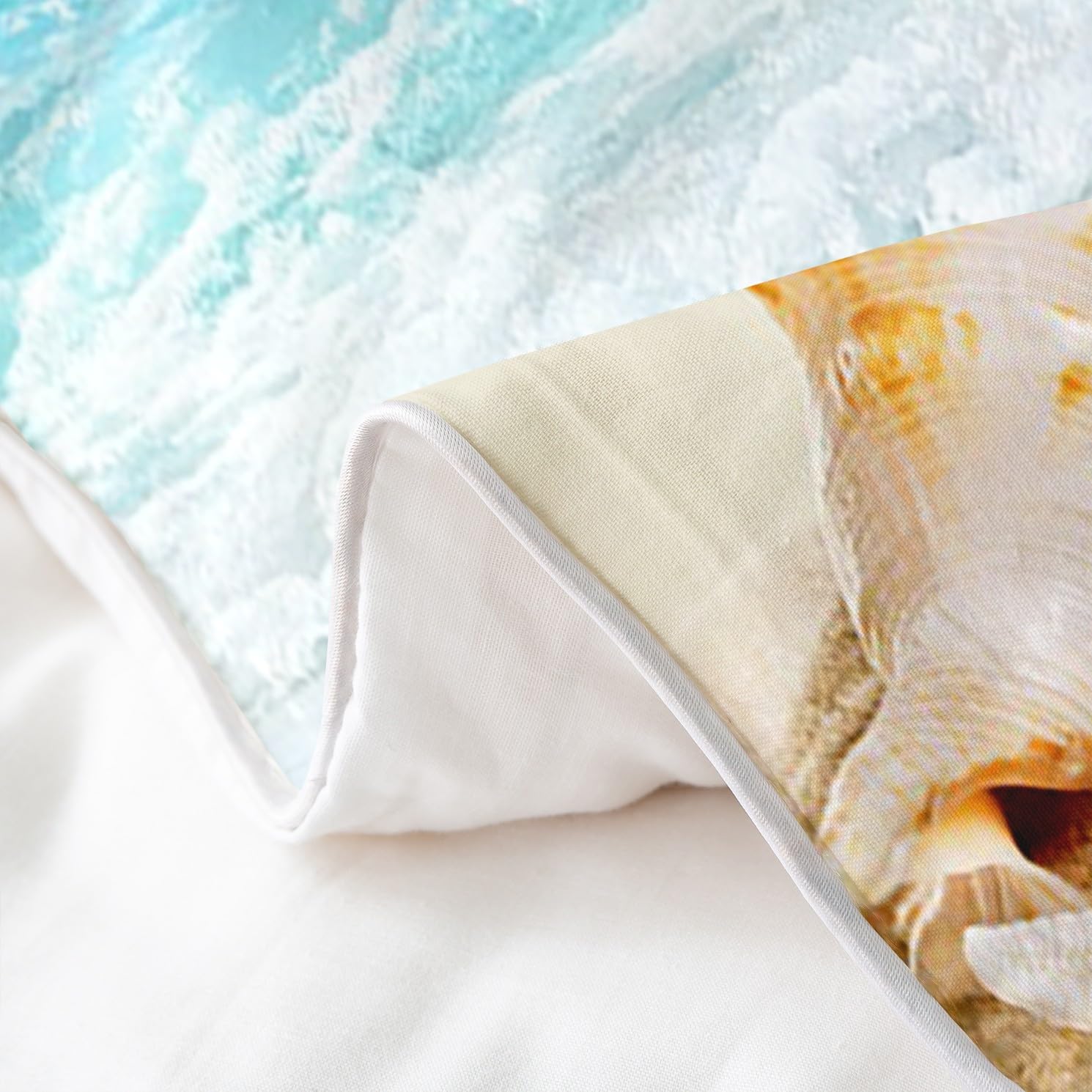 Loussiesd Set di biancheria da letto Hawaii Beach Theme Set copripiumino per ragazzi adulti mare tramonto palma natura trapunta vacanze estive collezione camera da letto 3 pezzi super king size