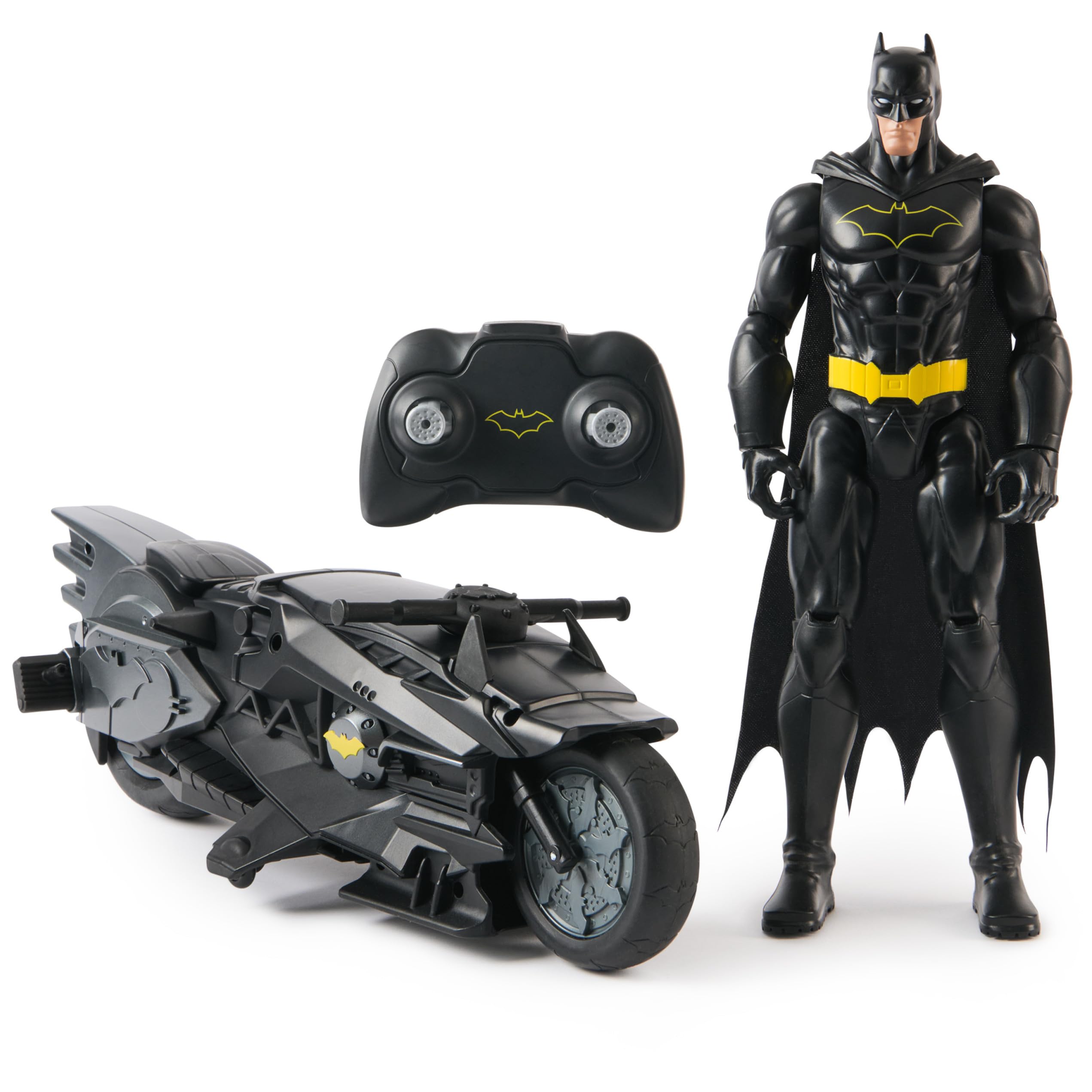 DC Comics, Batman, Batcycle + 30cm Batman Action Figur, ab 4 Jahren