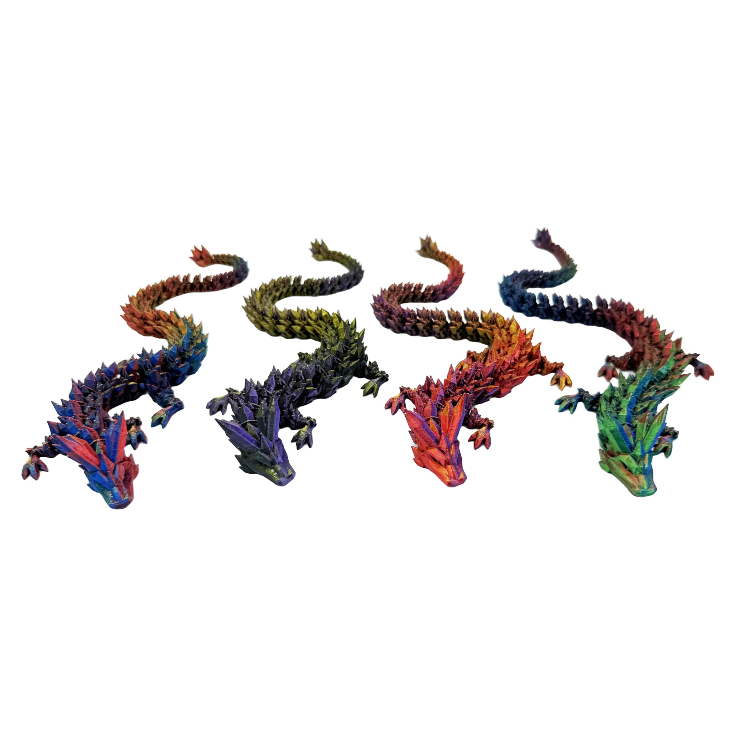 3D Printed Dragon In Egg,Full Articulated Crystal Dragon With Dragon Egg,Flexible Joints Home Decor Executive Desk Toys Office Decor Colorful 322575