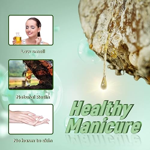 Miniatura 2 de YADADA Esmalte de uñas de gel, esmalte de gel verde oscuro Starlight, esmalte de uñas de gel neutro, colores de otoño, 0.42 onzas líquidas, 0.4fl oz