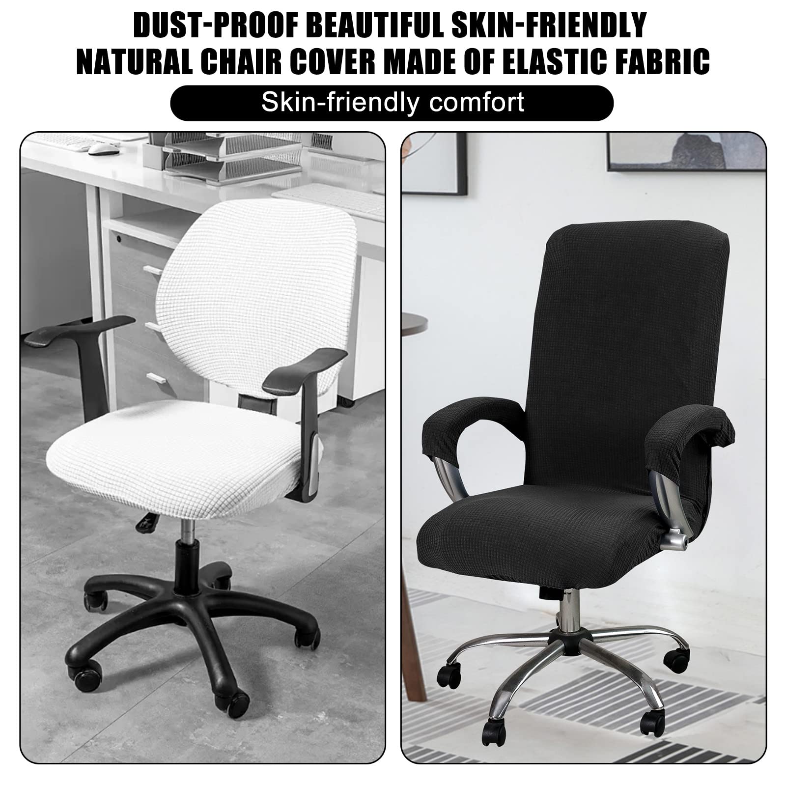 Housse De Chaise Gaming Nizirioo – Élasthanne Extensible – Pour Chaises De Bureau Et Gaming, Bleu Foncé