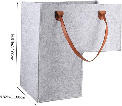 Miniatura 8 de Cesta de almacenamiento para escaleras, cesta de lavandería grande, contenedor grande, cesta redonda para ropa sucia, cesta de fieltro, organizador