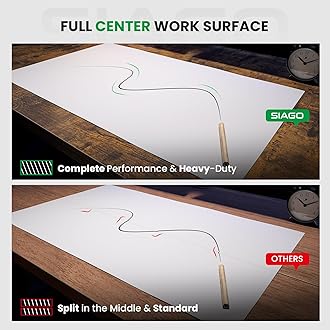 SIAGO Electric Standing Desk Adjustable - 63 x 24 Inch Sit Stand up Desk with Cable Management - 3 Memory Preset Adjustable Height Table