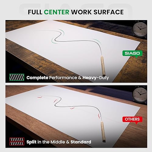 Miniatura 5 de SIAGO Electric Standing Desk Adjustable - 48 x 24 Inch Sit Stand up Desk with Cable Management - 3 Memory Preset Adjustable Height Table Marrón