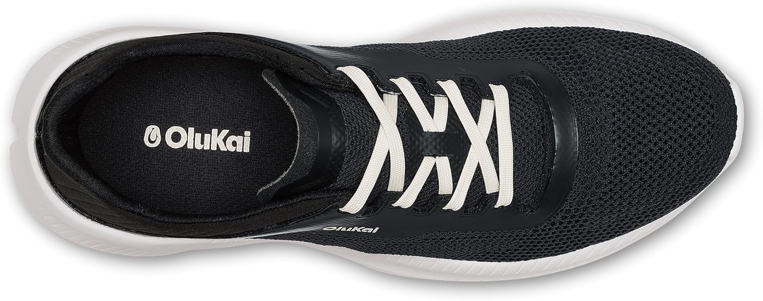 OLUKAI Island Hopper Men's Sneakers, Travel Ready & Versatile Athletic Shoes, Soft & Breathable Knit Fabric, Drop-in Heel Design - Image 4