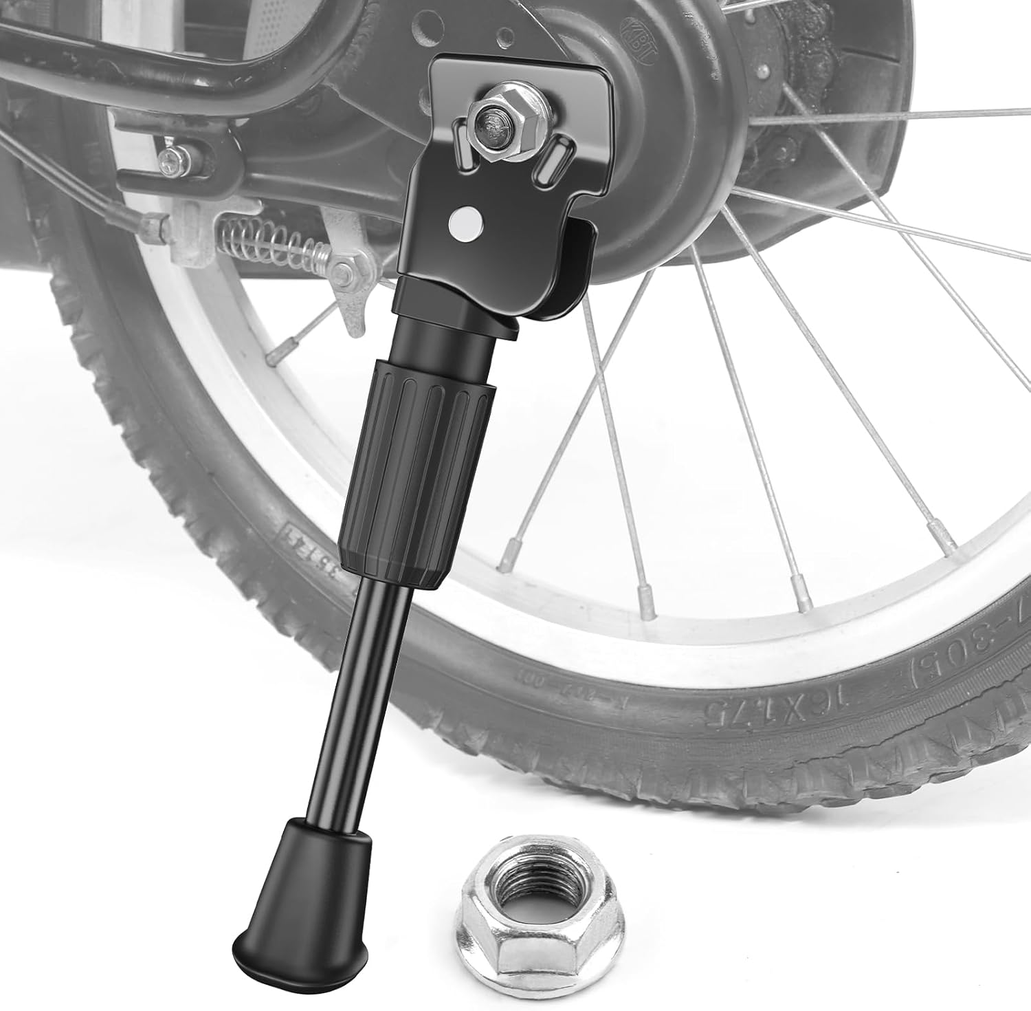 SEISSO Soporte de bicicleta para niños de 20 pulgadas para bicicleta de 20 pulgadas, soporte lateral trasero para bicicleta infantil para ruedas de