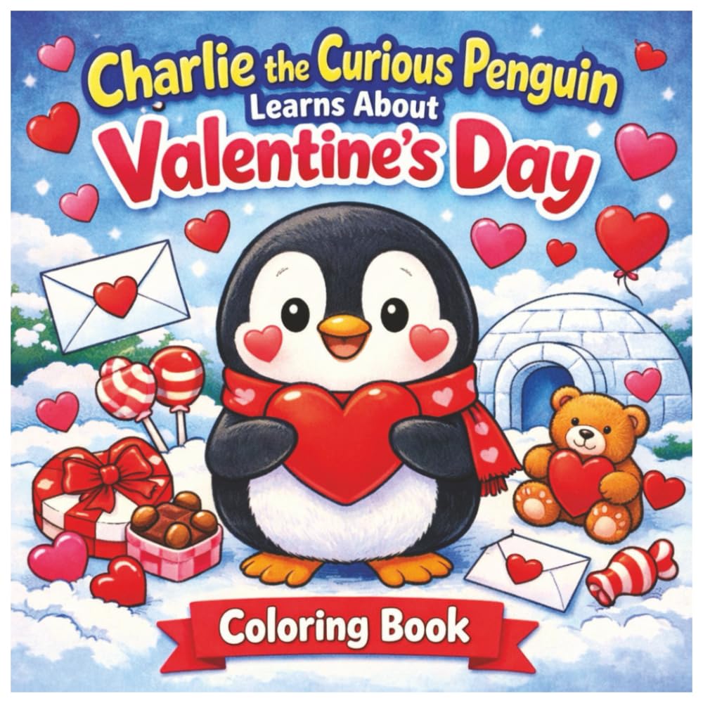 Charlie the Curious Penguin Learns About Valentine’s Day