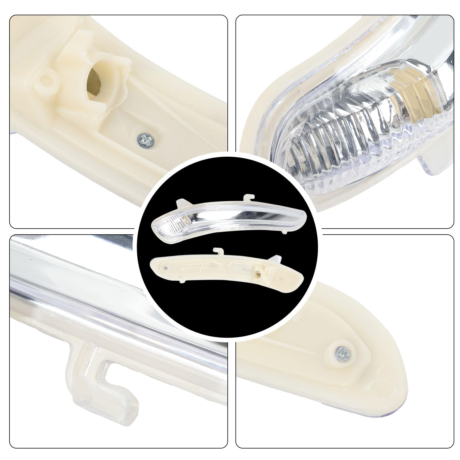 Copertura per specchietto laterale, indicatore di direzione, adatto per Peugeot 2008/208 2012-2019 per Citroen C3 2017-2024 (lato destro)