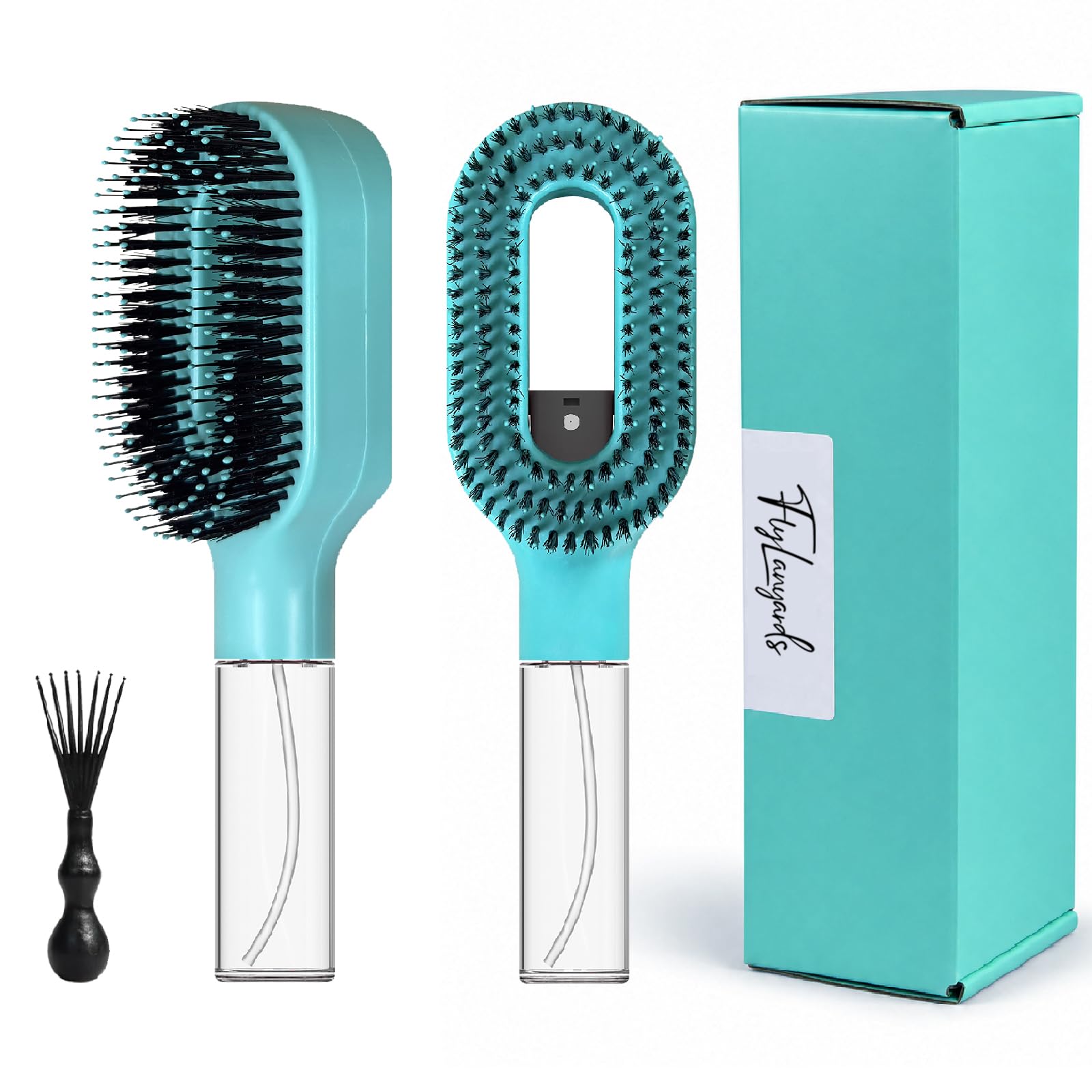 FlyLanyards 2-in-1 Mister Detangling Brush
