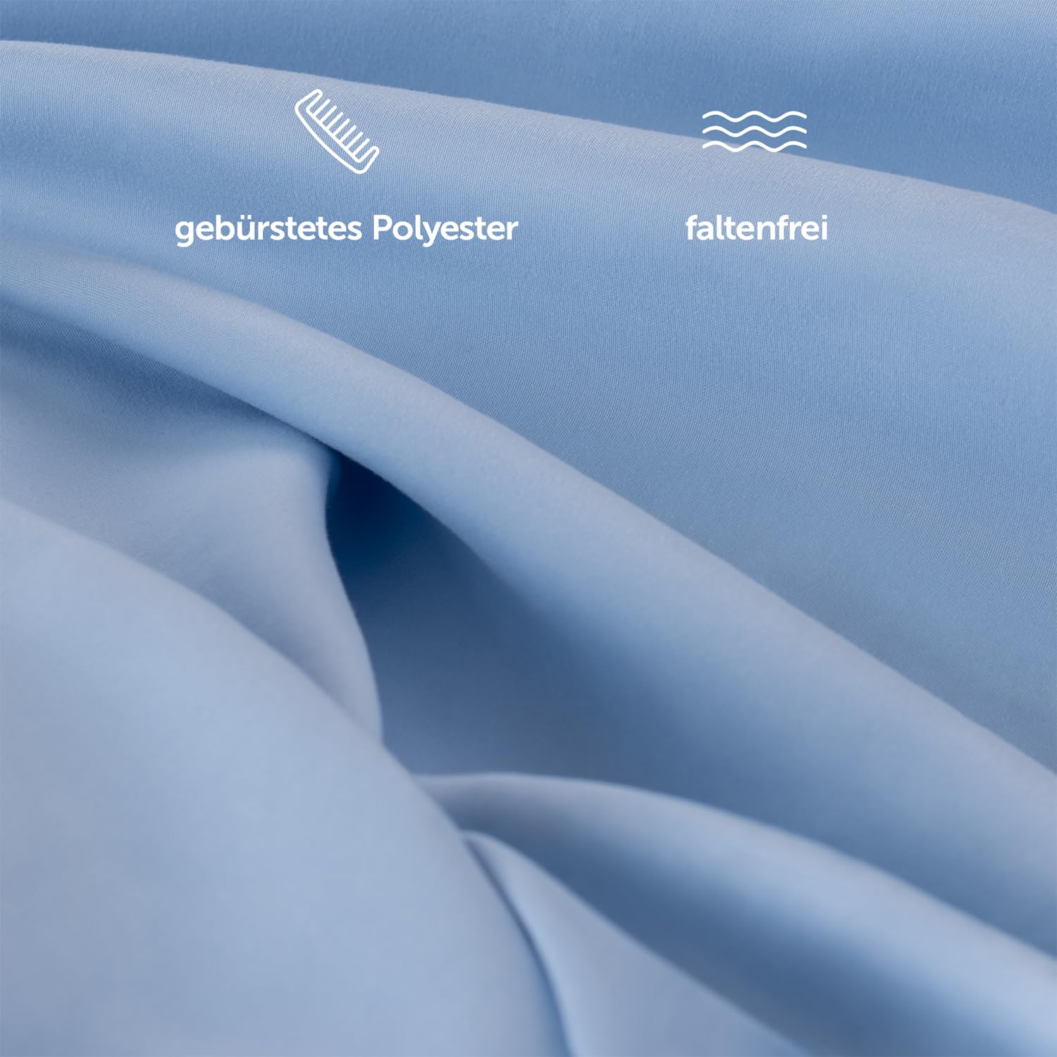 Drap Plat Microfibre 240x275 Cm BLUMTAL - Pour Lit 160x200 - Gris Foncé - Doux Et Respirant - Sans Repassage