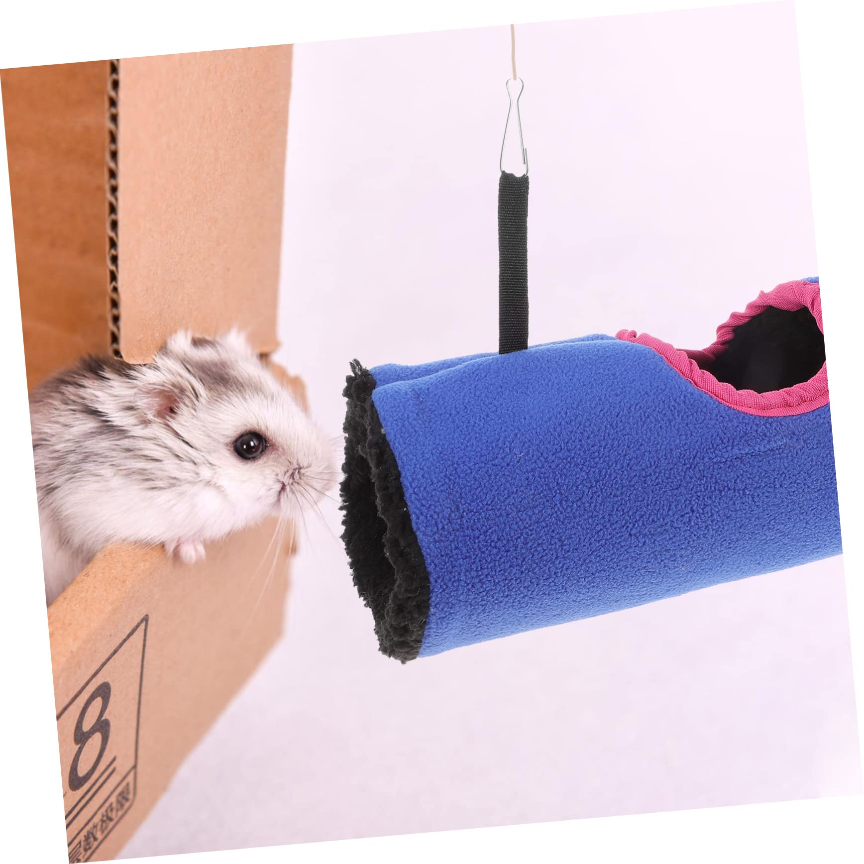 POPETPOP 2st Papageien-Tunnel-hängematte Eichhörnchen Tunnel Papageienhängematte Frettchenspielzeug Hamsterzubehör Rennmaus-versteck Tunnelhaus Für Frettchen Plüsch Hamsternest Winter