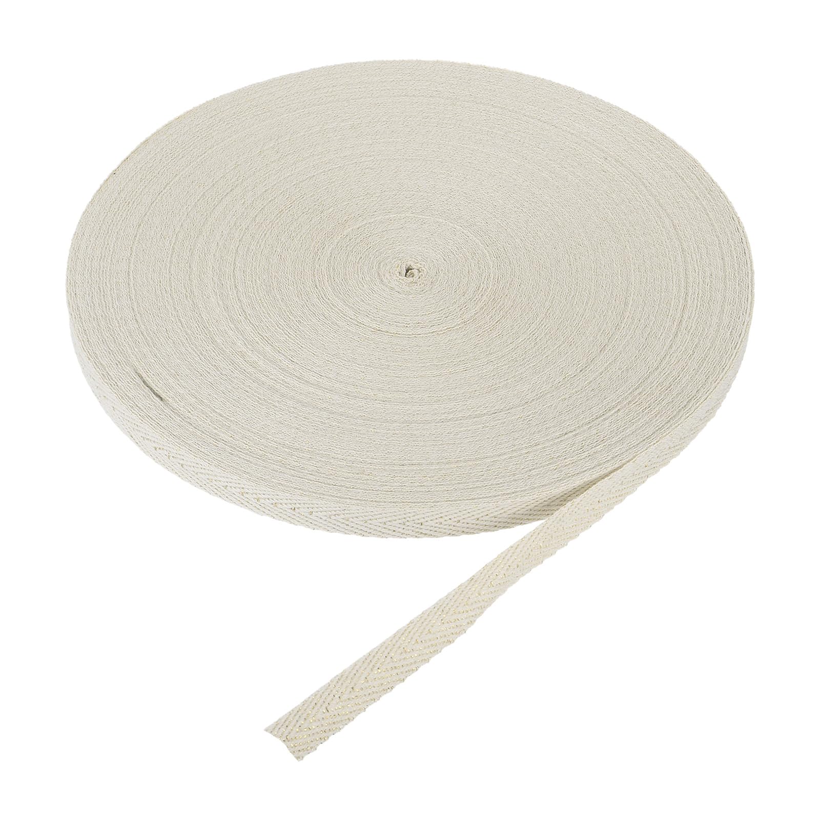 Ruban coton sergé abricot de 45m pour customiser vos vêtements