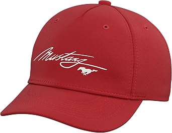Mustang Script Logo Adjustable Baseball Hat
