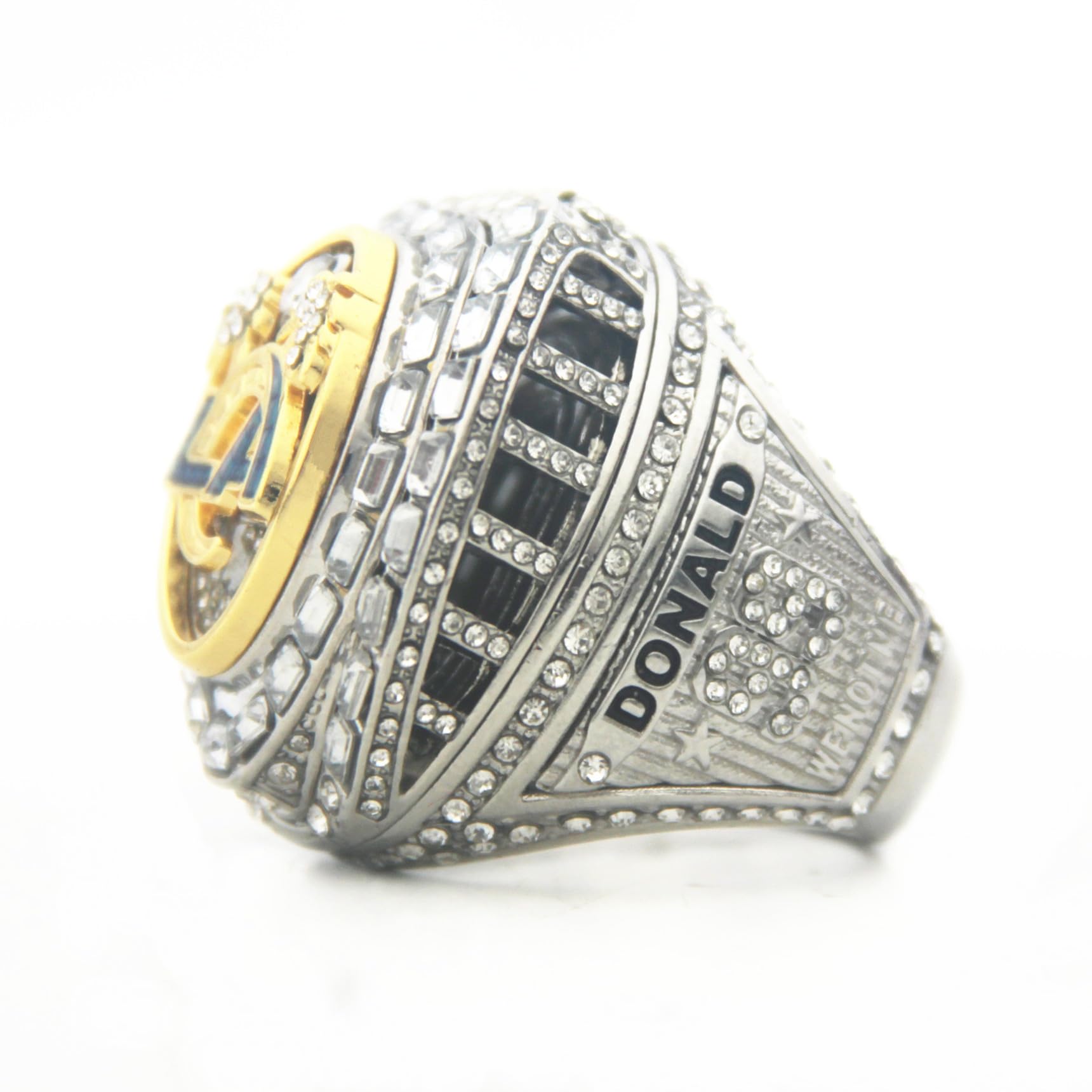 XiaKoMan 2021 LA Football World Champions Replica ring Kupp Donald Stafford with wooden box championship gifts