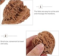 Vista 2 de Healifty Bolas de madera Baoding en forma de nuez, bolas de estrés para ejercicio de salud china, manos de uno mismo, masaje, puntos gatillo