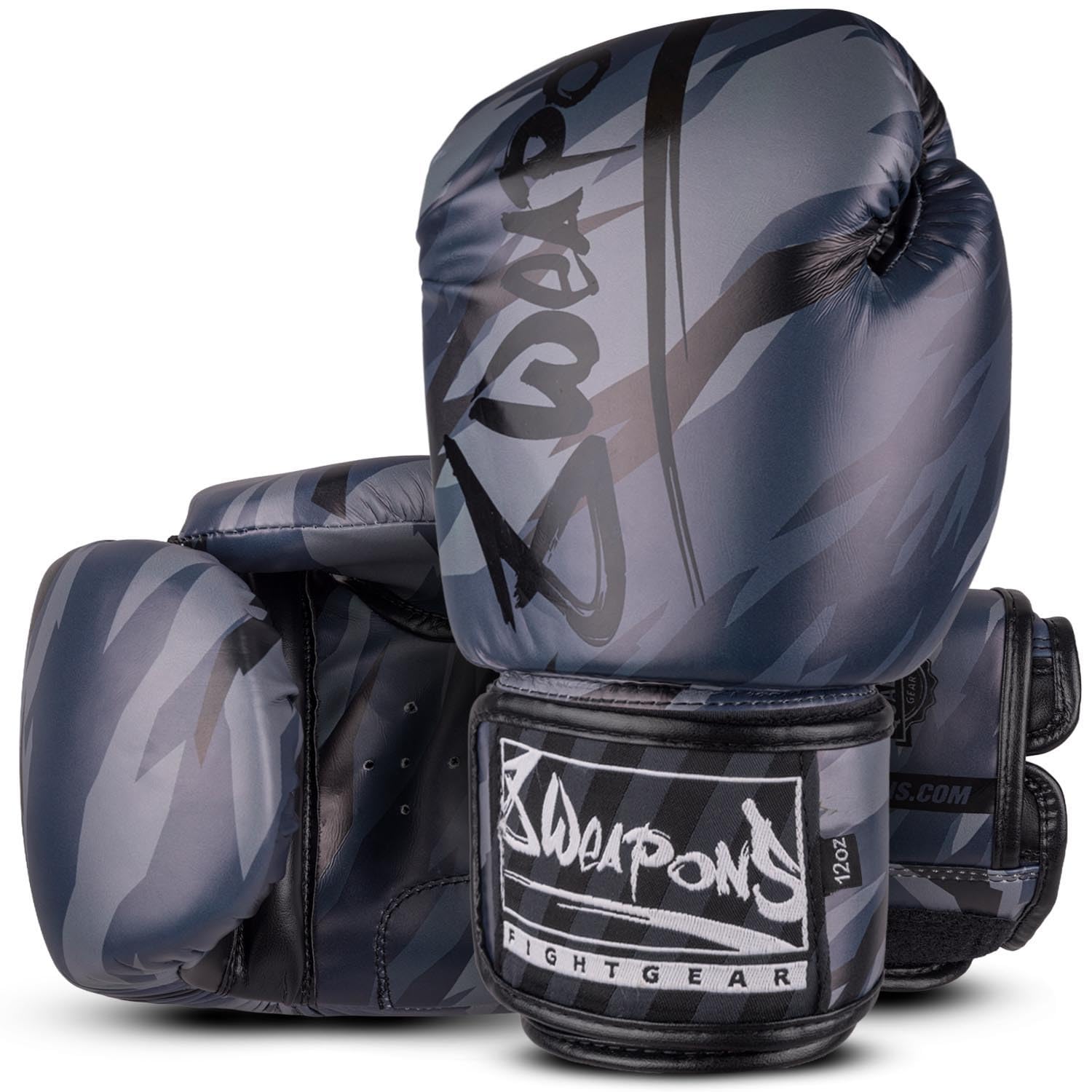 8 WEAPONS Boxhandschuhe Unlimited 2.0, Urban Camo, Training, Sparring und Wettkampf, Kunstleder, Perfekte Dämpfung und stabile Nähte, Handschuhe für Muay Thai, K1, Boxen, MMA und Kickboxen