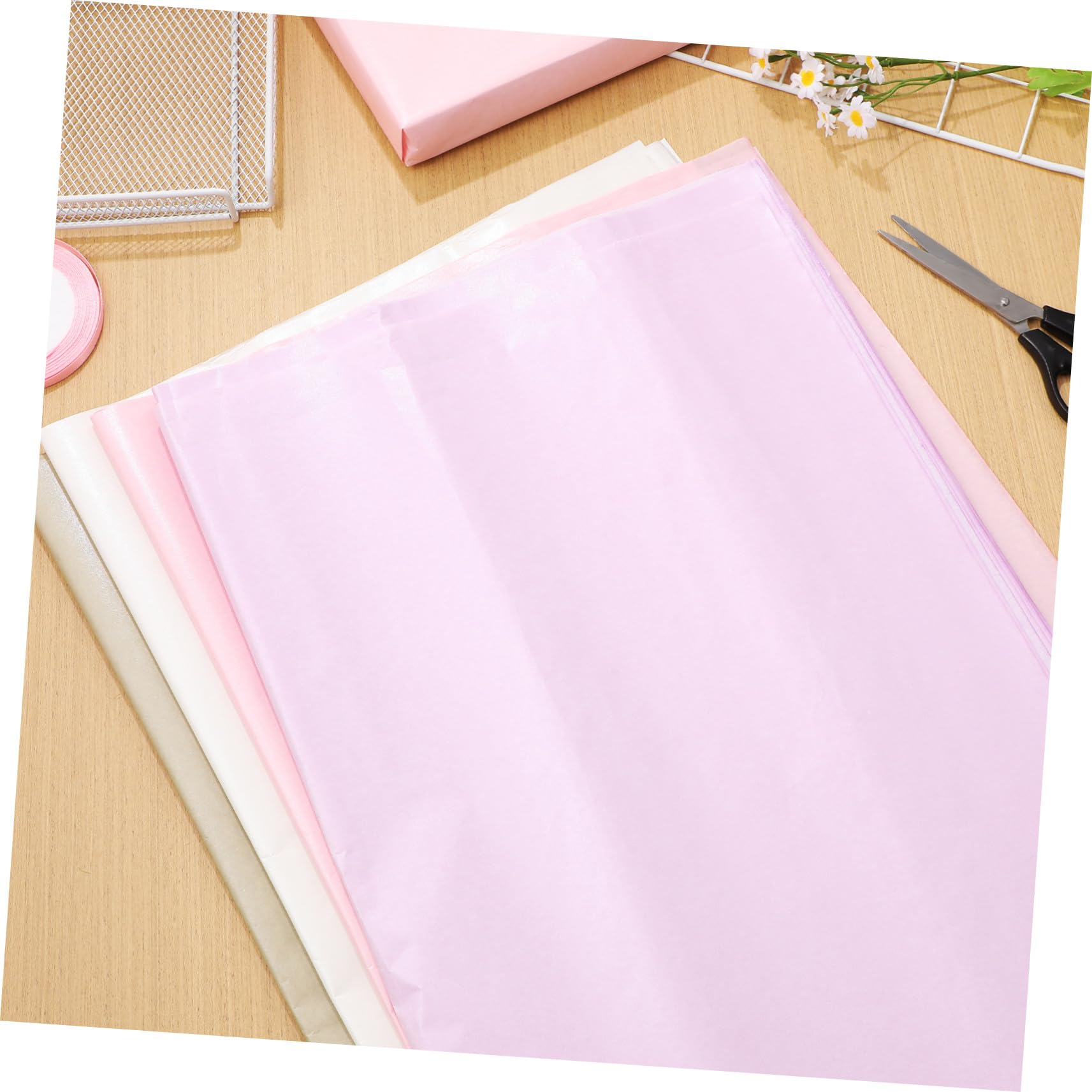 Gogogmee 80 Hojas Papel de Regalo Grueso Colores Pastel para Envolver Flores y Regalos Resistente y Versátil para Cumpleaños Bodas y Manualidades