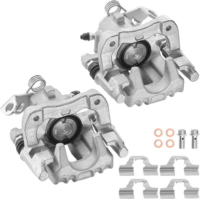 Conjunto de pinças de freio traseiras SYKRSS para Audi A3 e TT, Volkswagen Beetle e Golf – Par