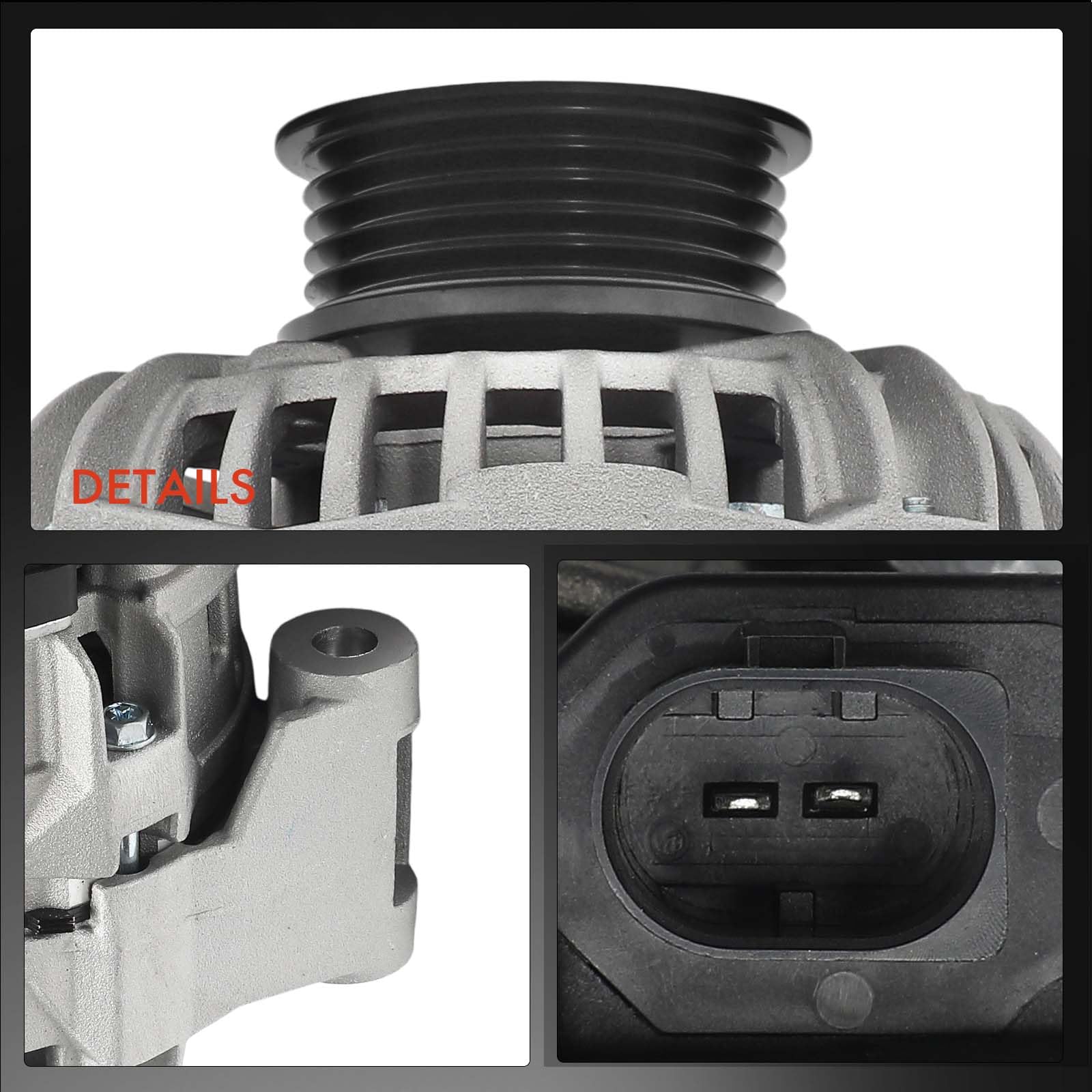 Frankberg Generatore Alternatore Compatibile con Fortwo Cabrio 451 0.8 CDI Fortwo Coupé 451 0.8 CDI Replace# 20787N,20787,0124225058,0131546902,A0131546902