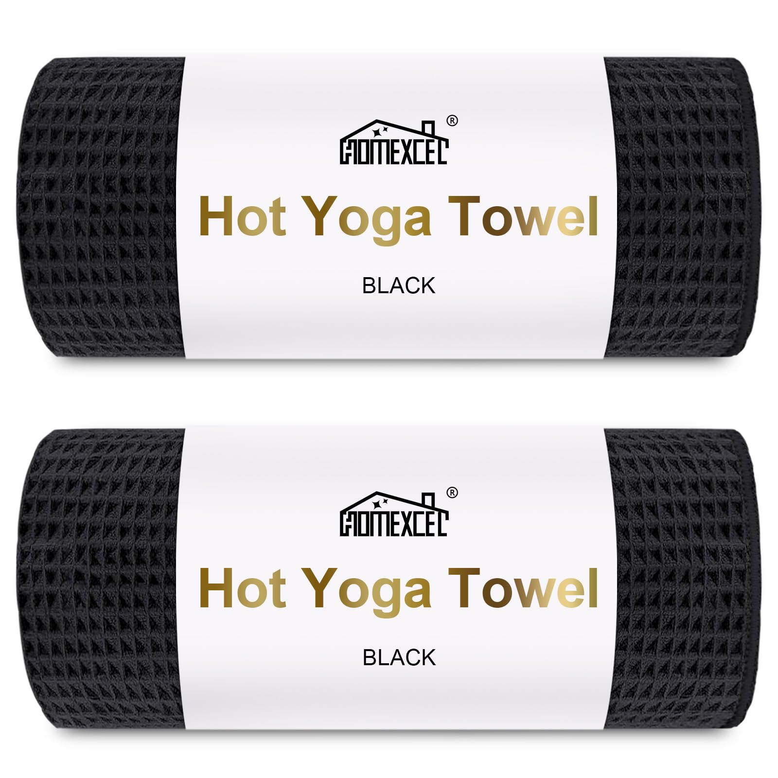 HOMEXCEL 2PK Yoga Mat Towels