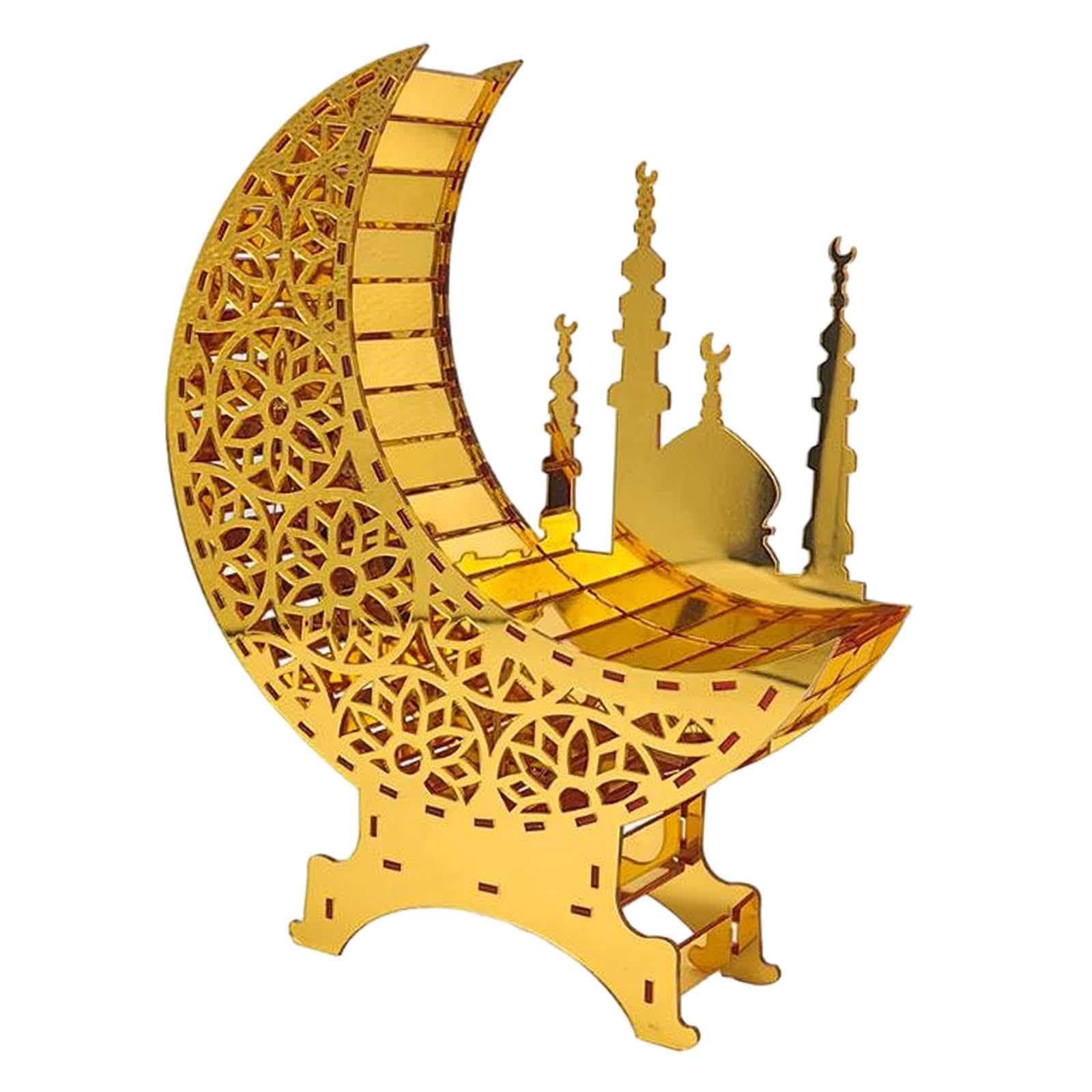 Creations Ramadan Moon Light Tabletop Ornament for Room Desktophome Family Lightweight Style CHome & Garden|Greeting Cards & Party Supply|Party Supplies|Party Decorations-image-31