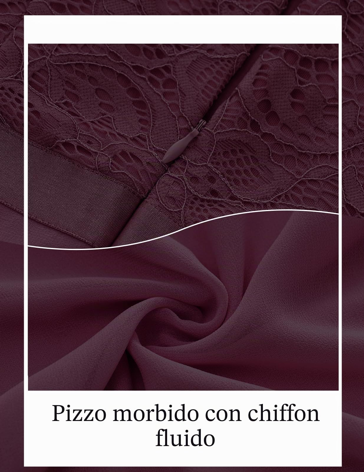 DRESSTELLS Abiti da cerimonia nuziale formale, vestito lungo del merletto di promenade del partito di cocktail del partito della damigella d'onore dell'autunno 202