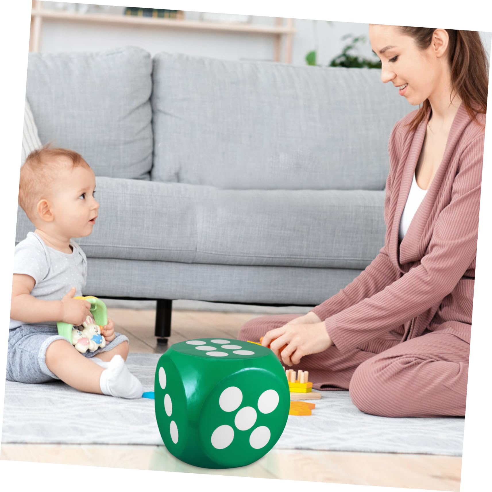 Dados de Espuma Gigante Suave de 12 Pulgadas para Juegos de Fiesta y Actividades al Aire Libre Bordes Redondeados y Material Liviano Seguro para Niños