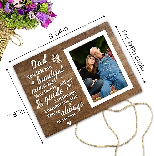 Miniatura 2 de Marco de fotos conmemorativo, marco de fotos para papá, regalos conmemorativos por pérdida de padre amado, marco de fotos de recuerdo o regalo
