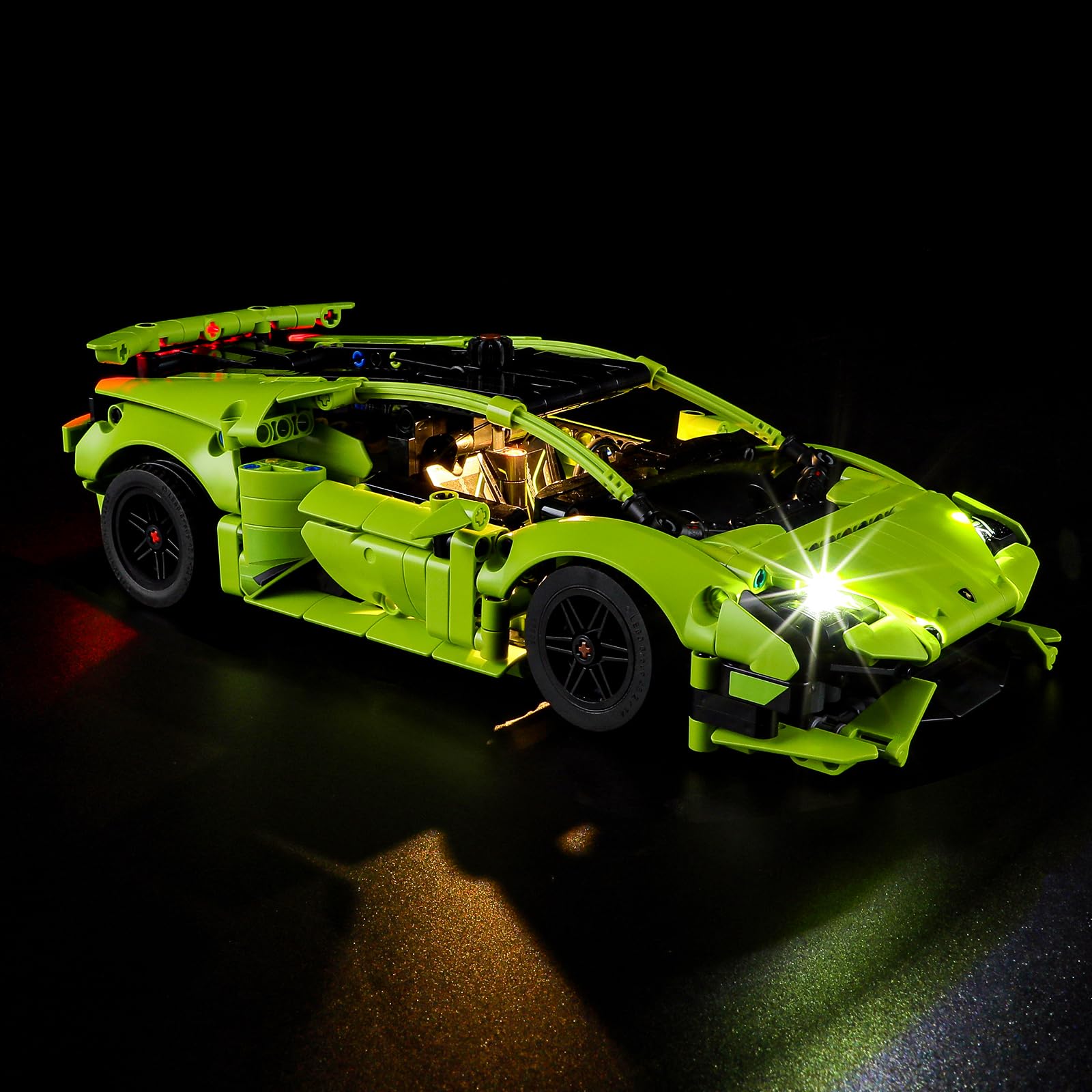 Vaodest LED Light for Lego Lamborghini Huracán Tecnica 42161 Set,Design and Configuration Compatible with Model 42161(LED Light Only, Not Building