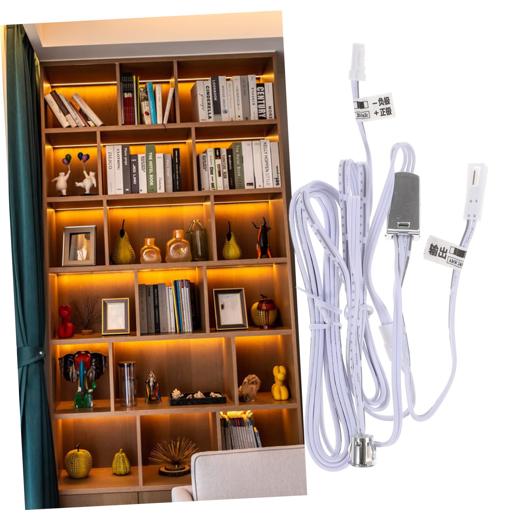 HOMSFOU 5stücke Türaktivierter Lichtschalter Mit Touch-sensor Für - Für Schrank Und Küchenbeleuchtung Einfache Installation Und Anwendung Möbeln
