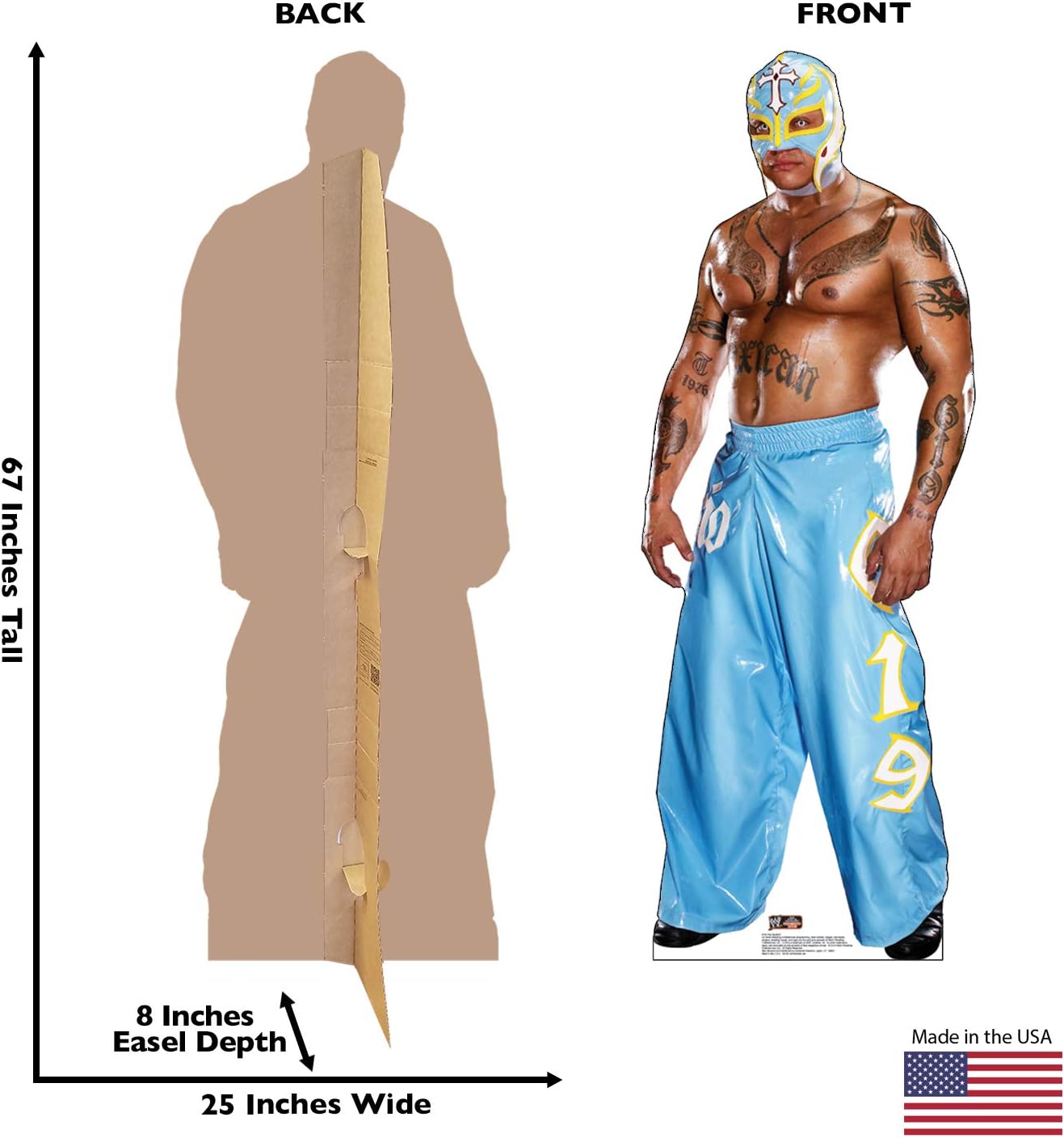 Cardboard People Rey Mysterio Life Size Cardboard Cutout Standup - WWE