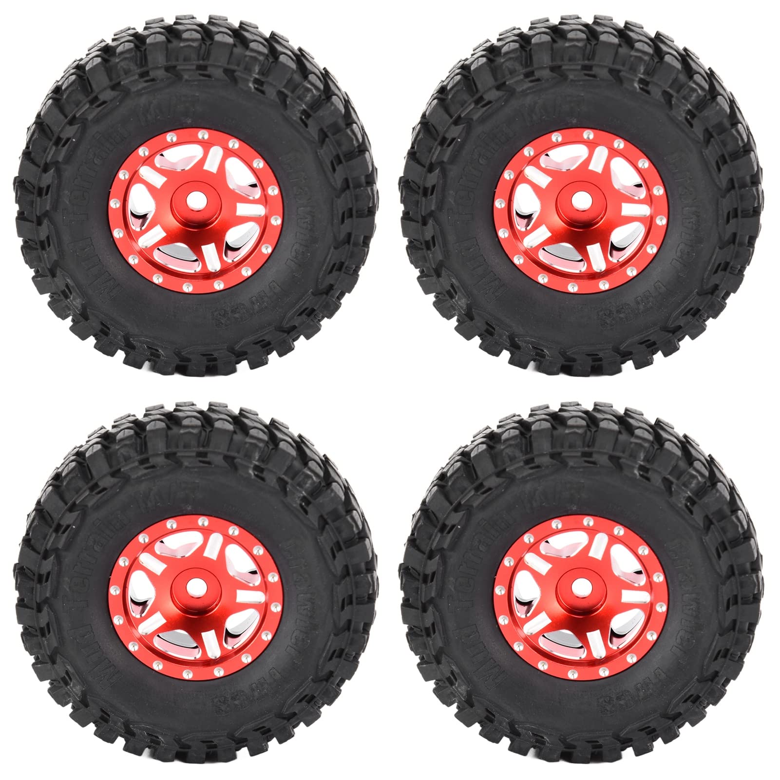 RCHUBAM Lot De 4 Pneus De Chenille De 2,5 Cm En Caoutchouc Pour