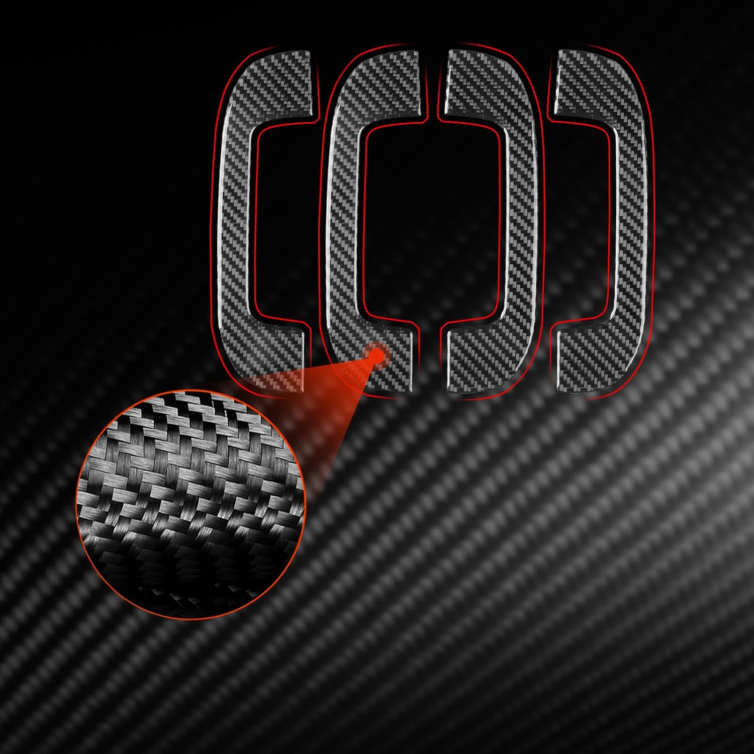 Overhead Roof Handle Roof Top Grab Cover Trim Interior Accessories Compatible with Toyota Camry 2025 2026 Accessories Carbon Fiber 4pcs