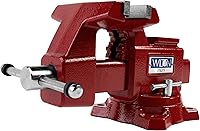 Wilton 675U Utility Bench Vise - 5-1/2" Jaw Width, 5" Opening, 3-1/4" Throat Depth, Swivel Base for Workshop Stability