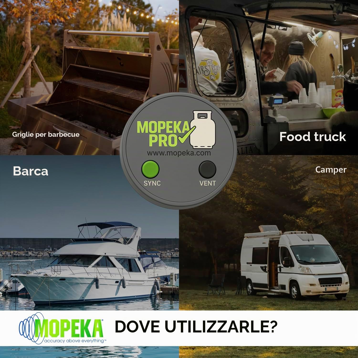 Mopeka Pro Check Sensor – Sensore magnetico wireless per serbatoio propano – Indicatore di livello manometro pressione elettronico per serbatoio gas propano per griglia BBQ – Indicatore livello