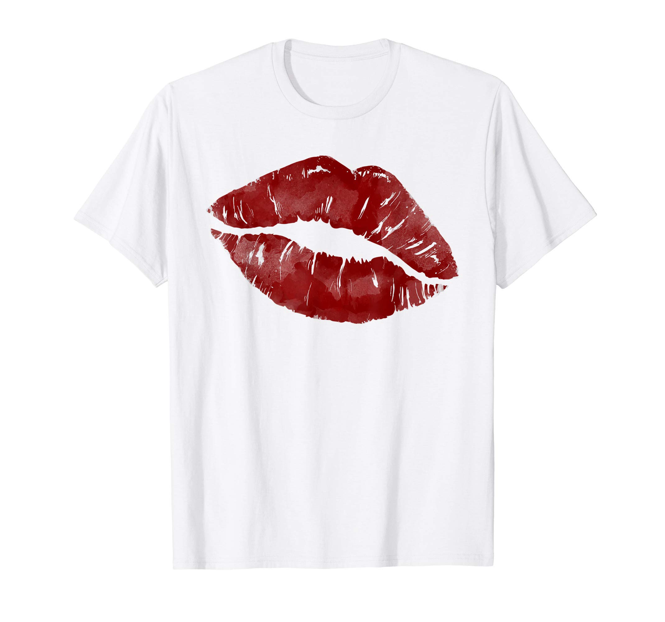 Sexy Red Moist Lips Print Lipstick Kiss Clip ArtSexy Red Hot Moist Lips Print Lipstick Kiss Me Clip Art T-ShirtOEKO-TEX STANDARD 100